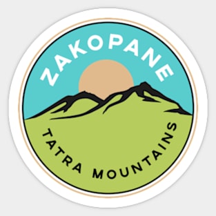 Zakopane Tatra Mountains Sticker